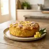 Gâteau moelleux à l'ananas sans lait, sans blé, sans soja et sans gluten