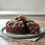 Gâteau moelleux au chocolat noir et figues fraîches