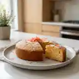 Gâteau moelleux au pamplemousse frais et zestes