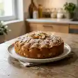 Gâteau moelleux au yaourt, pommes et fleur d'oranger