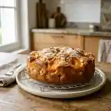 Gâteau moelleux aux abricots et pommes fraîches