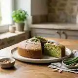 Gâteau moelleux aux haricots verts frais