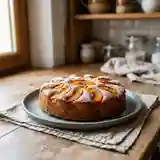 Gâteau moelleux aux pêches fraîches de Valérie