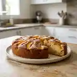 Gâteau moelleux aux pêches fraîches : recette facile et gourmande