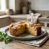 Gâteau moelleux aux pommes et amandes d'Eve
