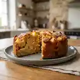 Gâteau moelleux aux pommes et poires caramélisées