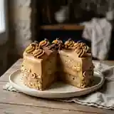Gâteau moka gourmand fourré à la crème onctueuse au café