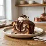 Gâteau Noir et Blanc Fondant au Chocolat et Vanille