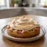 Gâteau Rhubarbe et Meringue Nuageuse