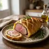 Gigot d'agneau en croûte croustillante aux herbes