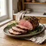 Gigot d'Agneau Mariné aux Herbes Fraîches, Rôti Parfait pour un Repas Savoureux