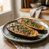 Gigots d'aubergines rôtis aux épices méditerranéennes
