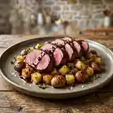 Gigue de chevreuil marinée aux marrons et céleri, un plat d'exception