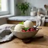 Glace au fromage blanc veloutée et fraîche