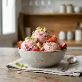 Glace biscuitée à la fraise maison : dessert frais et gourmand