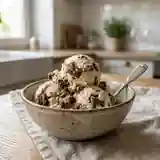 Glace maison aux cookies croustillants