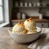 Glace onctueuse au miel et lait naturel