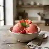 Glace fraise et banane au miel