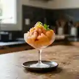 Granité rafraîchissant de melon au miel et Porto