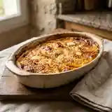 Gratin exotique de mangue à la noix de coco fondante