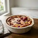 Gratin fondant aux framboises fraîches