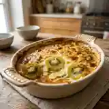 Gratin fondant aux kiwis caramélisés