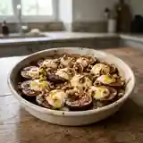 Gratin fondant de figues au miel et fromage frais