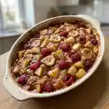 Gratin gourmand de fruits frais au four