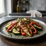 Grillade de poulet aux légumes du soleil : recette savoureuse et facile