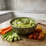 Guacamole onctueux et ses bâtonnets