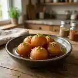 Gulab Jamun au sirop de rose