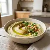 Houmous crémeux au persil frais : recette facile et rapide