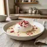Îles flottantes aux pralines roses : dessert gourmand et coloré