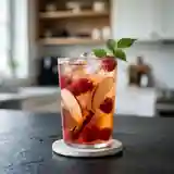 Infusion glacée pomme-cannelle et framboise fraîche