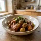 Jambon fondant aux marrons et Madère sirupeux