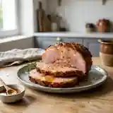 Jambon rôti au miel caramélisé : recette savoureuse et facile