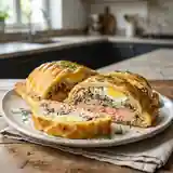 Koulibiac de Saumon Traditionnel : Pâté Russe Gourmand en Croûte