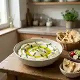 Labneh crémeux à l'huile d'olive