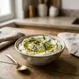 Labneh crémeux à l'huile d'olive et zaatar