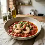 Langoustines fraîches en sauce tomate maison