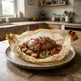 Lapin au lard en papillote : recette savoureuse et facile