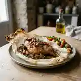 Lapin au pastis et lardons fumés