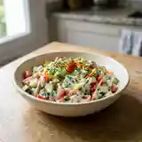 Légumes croquants à la crème de fromage blanc