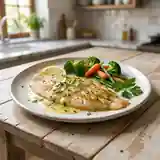 Limande dorée au beurre noisette et citron
