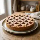 Linzertorte traditionnelle : tarte aux noisettes et confiture de framboise