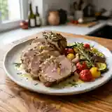 Longe de porc maltaise savoureuse aux herbes méditerranéennes