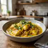 Lotte au curry crémeuse et parfumée