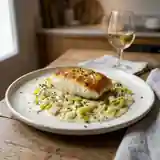 Lotte crémeuse aux poireaux fondants : recette gourmande et facile