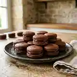 Macarons au cacao fondants et gourmands
