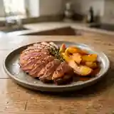 Magret de canard aux pêches et épices : recette gourmande et raffinée